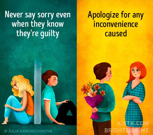 6. 负面的人就算知错也不愿道歉，正面的人会在任何造成他人不便的时候先说声抱歉