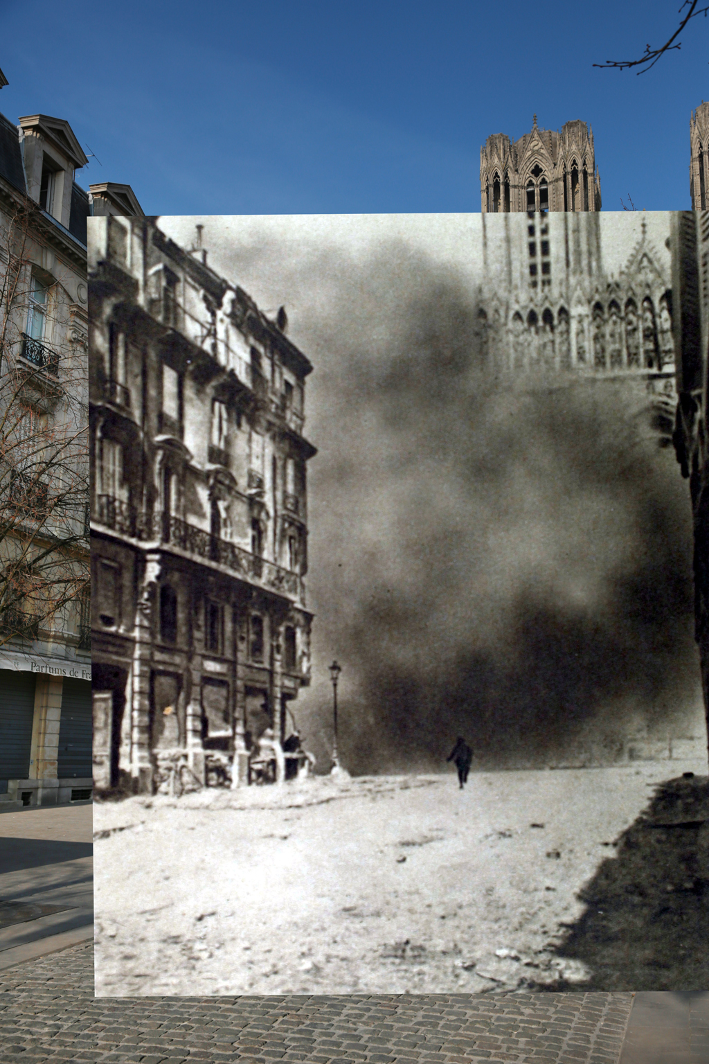 瞬间穿越 100 年，一战老照片与现实重叠